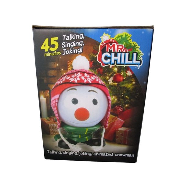 Mr Chill The Talking Singing Animated Snowman Christmas Decoration Unused IOB - Picture 9 of 14